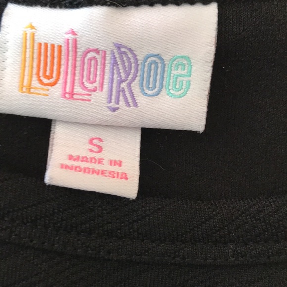 LulaRoe black hi-low knit dress - Picture 4 of 4